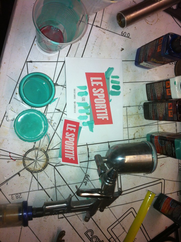 Inspire airbrush paint for custom bike frames